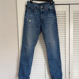 Levi's Women's Straight Leg Blue Jeans